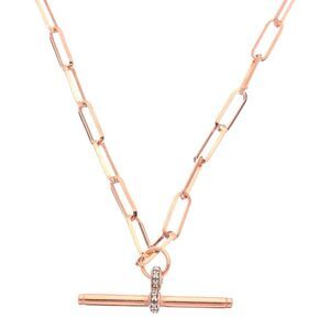 Meshmerise 18K Over Silver 0.06 Ct. Tw. Diamond Necklace, Pink